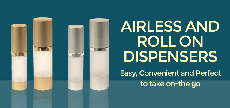 Airless & Roll On Dispensers from New Directions Aromatics