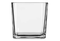 Cube Glass Candle Container